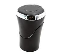 Posacenere per Auto con Luce a e Resistente Coperchio in ABS Acciaio Inox Facile da Pulire Elimina gli Odori Supporto Integrato per un Comodo Utilizzo 'Auto