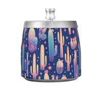 Posacenere per sigari gigante in acciaio inox traslucido con coperchio, per patio, balcone, interni, senza fumo, inodore, per uomini e donne