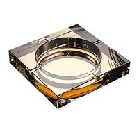 Posacenere per sigari, moderno e quadrato, in cristallo, decorativo, per interni, casa e ufficio, da tavolo