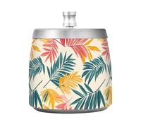 Posacenere Pop Art Tropic Palms con coperchio, per casa, ufficio, balcone, esterno, unico, senza fumo, per fumatori di sigarette