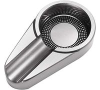 Posacenere portatile dal design semplice, per uso esterno o interno (argento)