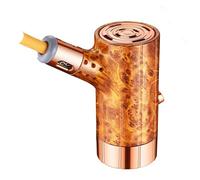 Posacenere portatile per auto, portasigarette portatile per auto, portacenere portatile con ricarica USB per veicoli, non fa cadere la cenere, per fumo grosso, medio e fine(Yellow)