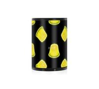 Posacenere portatile per budino fluorescente giallo fluo per sigarette con coperchio a prova di odore in acciaio inossidabile per esterni per sigarette da esterno contenitore per cenere