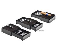 POSACENERE POSASIGARO PORTA ACCESSORI IN NOCE ASHTRAY FOR CIGAR LUBINSKI EF2011