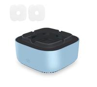 Posacenere Scarico Fumo, Posacenere Purificatore d'aria con 2 Pastiglie Filtranti di Ricambio, Aspirazione Surround a 360 Gradi con Ioni Negativi, Funzione Timer di Autospegnimento, per Casa