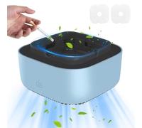 Posacenere Scarico Fumo, Posacenere Purificatore d'aria con 2 Pastiglie Filtranti di Ricambio, Aspirazione Surround a 360 Gradi con Ioni Negativi, Funzione Timer di Autospegnimento, per Casa