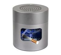 Posacenere senza fumo Purificatore d'aria multifunzionale per sigarette per interni ed esterni, posacenere con accendino Posacenere senza fumo ricaricabile tramite USB, per ufficio domestico gray