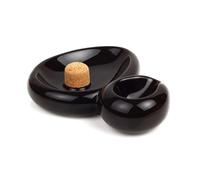 POSACENERE SIDECAR CON BATTI PIPA POSAPIPE 1 POSTO SAVINELLI CERAMICA NERO