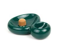 POSACENERE SIDECAR CON BATTI PIPA POSAPIPE 1 POSTO SAVINELLI CERAMICA VERDE