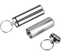 Posacenere tascabile in acciaio inox con coperchio, portatile, per auto, casa, ufficio e viaggio, 2 pezzi