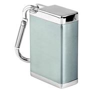 Posacenere tascabile per viaggio, inodore, 1 posacenere to go, posacenere da viaggio, argento