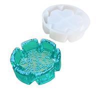 Posacenere Vassoio di stoccaggio Stampo in silicone Geometria Stampi in resina epossidica Ornamento da tavolo Strumento per la produzione di gesso Facile da pulire Stampo per posacenere in resina