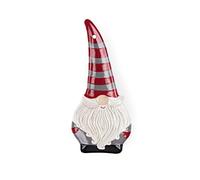 Excelsa Gnomo Christmas Posamestolo, Ceramica, Rosso e Grigio, Dimensioni: cm.10,5 x 23,5 x H.2