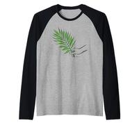 posare, Uno, Palma, Ramo, a, Il, Piedi, di, Gesù, Marco, 11, Illustrazione Maglia con Maniche Raglan