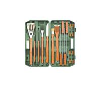 ATTREZZI ACCIAIO INOX PER GRILL IN SET 18 PEZZI 60219