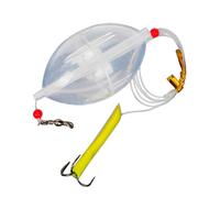 Posate de pêche à la Bulle - Eau - Corps flotants Flexibles illuminables pour pêche | Kit Clear Bobbers | Set de Pose de Slip résistant intempéries pour la Douce e