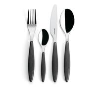 Guzzini - Feeling, Set 24 Posate Colorate - Grigio, 15.8 x 7.5 x h25.5 cm - 23000022