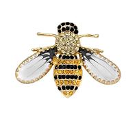 Posate gioielli cristallo ape Pin spilla spilla tema animali insetto ape oro spilla asino gioielli (As Shows, taglia unica), lega, Senza Gemstone