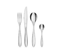 POSATE IN ACCIAIO INOX SERVIZIO COMPLETO 24 PEZZI DESIGN MODERNO MAMI SG38S24M