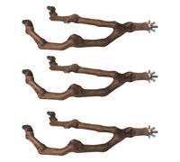 Posatoi da arrampicata in legno di vite selvatica, rami multipli in legno naturale per parrocchetti e ondulati, accessori per gabbia atossic