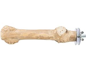 Posatoio con attacco a vite, legno caffè, 20 cm/ø 20-30 mm