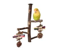 Posatoio in legno per uccelli, ideale per amanti degli uccelli e allevamenti, multicolore, sicuro e confortevole.