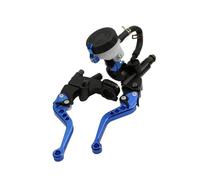 Posatoio Leva Freno Leva pompa freno frizione in alluminio universale da 7/8" 22 mm per moto, cilindro principale idraulico per parti di Dirt Pit Bike da 250 cc-500 cc Freno(Blue)