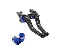 Posatoio Leva Freno Per GSF650 BANDIT 650S Per GSF1200 Accessori Per Moto Leve Freno Frizione Corte Freno(1 Set Black blue)
