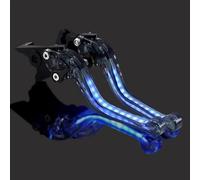 Posatoio Leva Freno Per TMAX 500 530 SX DX 560 Accessori Moto Light-up Segnale Di Girata Luce Freno Regolabile Maniglia Leve Leva Freno Frizione(Black)