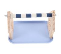 Posatoio per uccelli con vassoio: supporto per barre di addestramento da