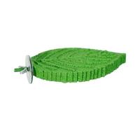 Posatoio per Uccelli in Resina, Supporto per Gabbia, Accessorio per Gabbia, Design a Foglia, Superficie Granulata per Prevenire Una Crescita Eccessiva, Verde