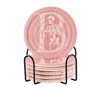 Posavasos Para Mesa - Set di 6 sottobicchieri estetici con teschio, lettera B