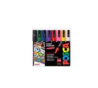 Uni Posca Pittura Marcatori PC-5M Proiettile Punta Set Di 8 Standard Colori