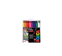 Posca 153544845 Set Marcatore a Tempera a Base d'Acqua, 0.7 mm, 16 Pezzi