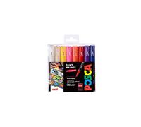 Posca 153544846 Set Marcatore a Tempera a Base d'Acqua, 1 mm, 16 Pezzi