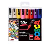 Posca 153544848 Set Marcatore a Tempera a Base d'Acqua, 2.5 mm, 16 Pezzi