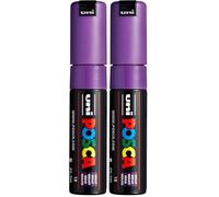 Posca 181334 - Pennarello punta rotonda larga, viola (Confezione da 2)