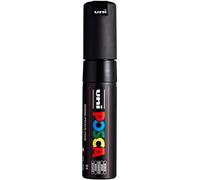 POSCA 181399 - Marcatore POSCA con punta larga e rotonda, nero | Pennarello con inchiostro a base d'acqua a pigmenti, elevata coprenza, adatto a quasi tutte le superfici, punta sostituibile