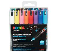 Posca - PC1MR - Extra Fine Tip Pen - Basic Colors, 16 pc