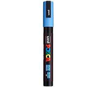 POSCA 182547 - Marcatore POSCA con punta media a proiettile, blu cielo | Pennarello con inchiostro a base d'acqua a pigmenti, coprente, per quasi tutte le superfici, punta sostituibile