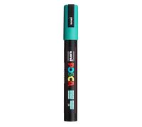 POSCA 182562 - Marcatore POSCA con punta tonda media, verde smeraldo | Pennarello con inchiostro a base d'acqua a pigmenti, coprente, per quasi tutte le superfici, punta sostituibile