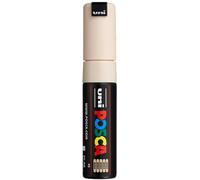 Faber-Castell uni-ball 182672 - Pennarello POSCA con punta larga a cuneo, PC 8K, beige, 1 pezzo