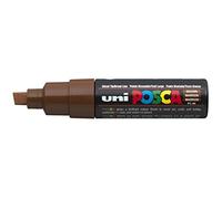 POSCA 182687 - Marcatore POSCA con punta larga a cuneo - marrone | Pennarello con punta a cuneo da 8 mm per quasi tutte le superfici