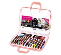 POSCA 186817 - Valigetta classica di pennarelli POSCA con 20 pennarelli acrilici, adatti a molte superfici, diverse punte e colori