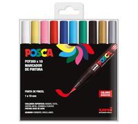 Posca astuccio segnalibri PCF-350 Colori base 10 pz