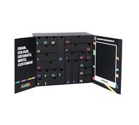 POSCA - Calendario Avvento 2025 con 24 Prodotti Cartoleria, Cancelleria Scuola, Lavoretti Creativi - Idee Regalo con Cose per la Scuola, Pennarelli Punta Grossa e Fine, Pastelli a Cera, Matite e Altro