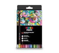 POSCA - Matite colorate a base di olio e cera - Forte intensità cromatica - Multisupporti - Resa opaca e sovrapposbile - Mitsubishi Pencil