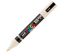 POSCA Mitsubishi Pencil - Pennarello PC5BR - Punta Brush Media, Semi-Flessibile - Vernice a base d'acqua - Tutti i supporti - Beige