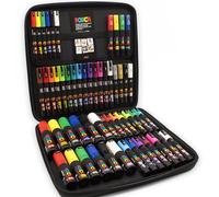 Posca - PC-17K / PC-7M / PC-5M / PC-3M / PC-1M / PC-1MR - Pennarelli artistici da viaggio - 54 pezzi