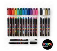 Posca PC-1MR Pittura Arte Pennarello 18 Set Penne - Plastica A - Extra Nero +